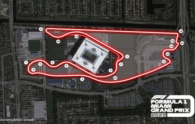 Circuito de Fórmula 1 en Miami